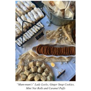 Cookies on a table